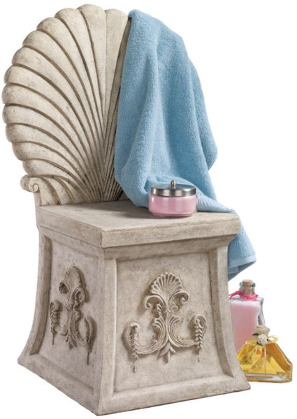 Sculptural Spa Stool Italian baths Emperor Hadrian Seating Chair Roman
